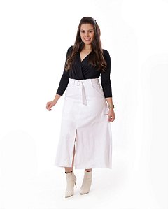 SAIA VECCHI JEANS MODA EVANGÉLICA EXCLUSIVA (250112) SAIA MIDI 85CM