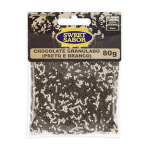 Chocolate Granulado Misto (Preto e Branco) 80g