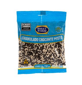 Granulado Crocante Misto (Preto e Branco) 70g