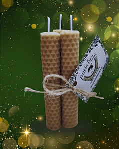 Kit Três Velas de Cera 10 cm