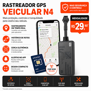 Rastreadores Veiculares 4G com Chip Incluso | Ontracker