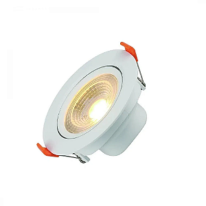 Spot Slim LED Embutido Redondo 6W 3000K