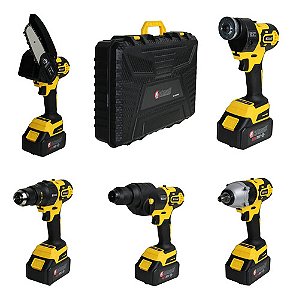 Kit Ferramentas Multifunções A Bateria 5 Em 1 48v Brushless