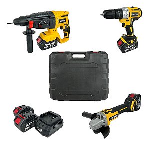 Kit Ferramentas Multifunções A Bateria 3 Em 1 36v Brushless
