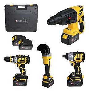 Kit Ferramentas 4 Em 1 Multifunções A Bateria 58v Brushless