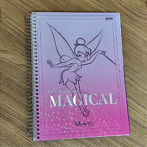 Caderno Universitário 10 Matérias 160 Folhas Disney 100Th - Sininho