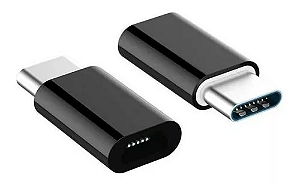 Adaptador Conversor Tipo C para Micro V8 FT-ADA14 Prata para Celular e Tablet