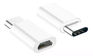 Adaptador Conversor Tipo C para Micro V8 FT-ADA14 Preto para Celular e Tablet