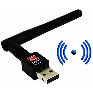 Adaptador Wifi Wireless 3.0 802.IIN 1200Mbps 2.4MHz Preto RT5370