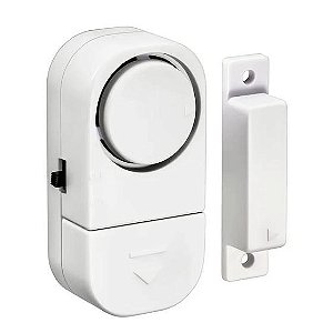 Alarme Sonoro Invasão Residencial para Janelas e Portas LL-9805 90dBA Branco