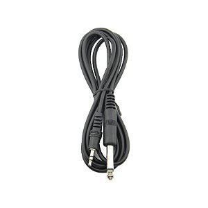 Cabo P2 estéreo + P10 1,8M Stereo x Mono Preto CBDZ0011