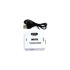Conversor de áudio e vídeo VGA para HDMI 1080P KP-3466 Branco