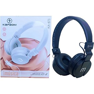 Fone de Ouvido Headphone Kapbom KA-873 Com Fio Estéreo Preto