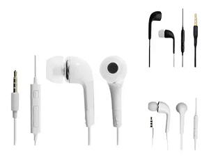 Fone de ouvido J5 In-ear Samsung 3.5mm EHS64AVFWE - Branco e Preto