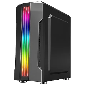 Gabinete Gamer Rise Mode Z1 Glass Vidro Fumê Preto RM-Z01-01-FB