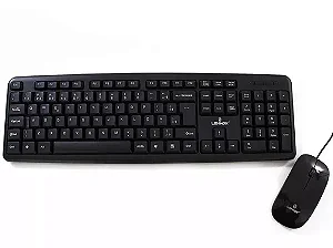 Kit Teclado e Mouse Óptico Lehmox LEY-214 USB 2.0/1.1 Preto