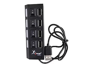 Mini Hub Adaptador e Extensor USB 4 Portas HB-T63 2.0 KNUP