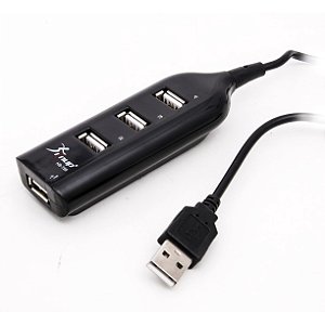 Mini HUB USB Adaptador e Extensor 4 Portas HB-T56 2.0 KNUP