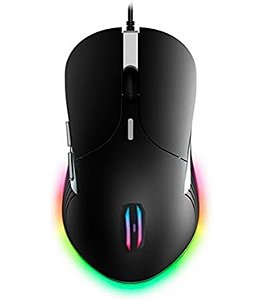 Mouse Gamer Backlit RGB Lehmox Hyper GT USB Com Led 4 Botões 3200DPI