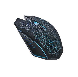 Mouse Gamer Knup KP-V14 2800DPI USB Lazer com Led Preto