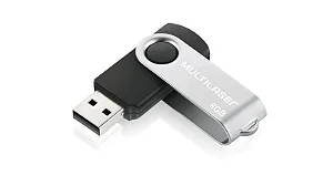 Pendrive Multilaser Twist 8GB Preto PD587