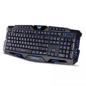 Teclado Gamer com Fio Altomex A-GK200 Retroiluminado com RGB