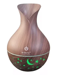 Umidificador de Ar com Lampada Led 130ML BM060 B-Max Madeira 130ml