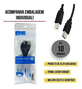 Cabo de dados da impressora 1.5M LEY-1550 Lehmox Preto