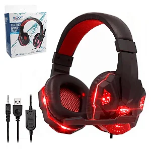 Headset Gamer Exbom HF-G390P4, LED, P2 3.5mm (USB), PS4