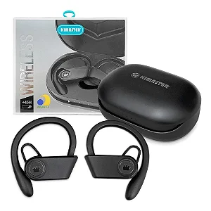 Fone de Ouvido Sem Fio Bluetooth TWS200 com Case Kimaster Original Preto