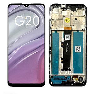 Tela com display e com aro Motorola moto G20