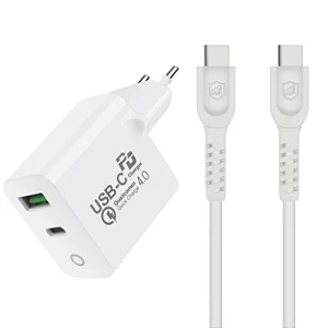 Kit Carregador Turbo Delivery 4.0 - Fonte USB C /Tipo C + Cabo Tipo C Gshield