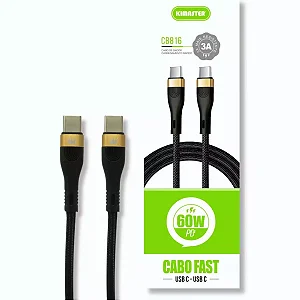 Cabo Kimaster 60w Turbo 1000mm CB816 USB-C / USB-C
