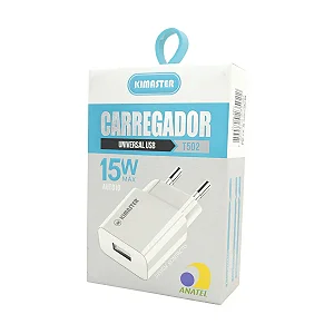 Carregador Universal USB T502 15W Auto ID Kimaster