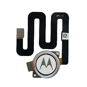 Flat botão impressão digital Motorola Moto One Branco