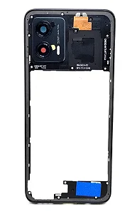 Carcaça com flex de botão Motorola Moto G53 Preto