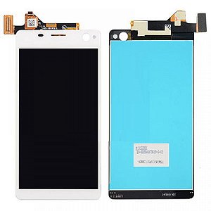 Tela com display sem aro Sony Experia C4 branco