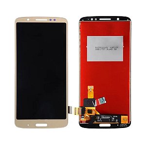 Tela com display e sem aro Motorola Moto G6 Plus Bege