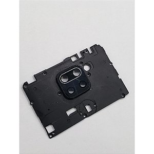 Blindagem superior com lente de câmera traseira preto Xiaomi Redmi Note 9