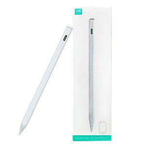 Caneta Touch Screen Stylus Recarregavel para Tablet FAM Branco