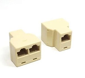 Adaptador Y Rj45 Expansão De Rede Com Divisor Duplo Y-Rj45