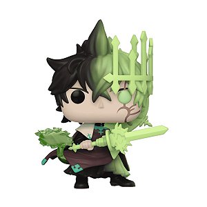 Boneco Funko Pop Black Clover - Yuno Com Espírito De Zephyr #1422