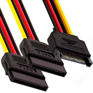 Cabo De Energia 2 Sata 15P Fêmea X 1 Sata 15P Macho Grasep - D-Cic03 12321