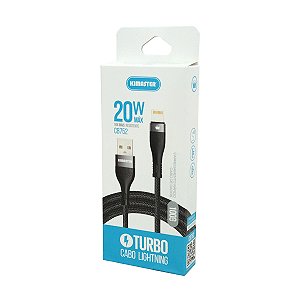 Cabo Lightning Cb752L 1M Turbo 20W Preto