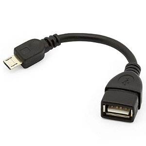 Cabo Otg Micro-Usb V8 Com Suporte A Teclado Mouse E Pendrive Le-0152 Altomex Al-21-V8