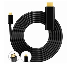 Cabo Usb-C Para Hdmi Com Suporte A Resolução Full Hd Kap-V099