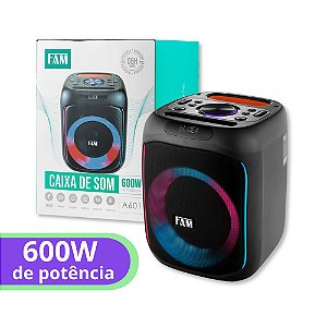 Caixa De Som Bluetooth 600W - Fam - A601