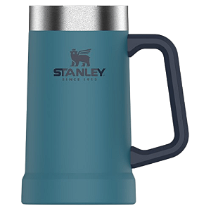 Caneca Térmica Stanley 709Ml Chopp E Cerveja Em Aço Inoxidável Azul Claro