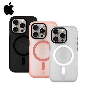 Capa Magsafe Pro Apple Gshield Iphone 16 Pro Max Preto Fosco Transparente