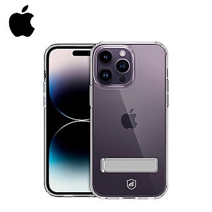 Capa Slim Fit Transparente Anti Impacto Apple Gshield Iphone 14 Pro Max Com Suporte